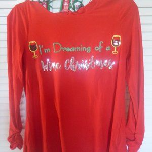 Joyland Holiday shirt with infinity scarf